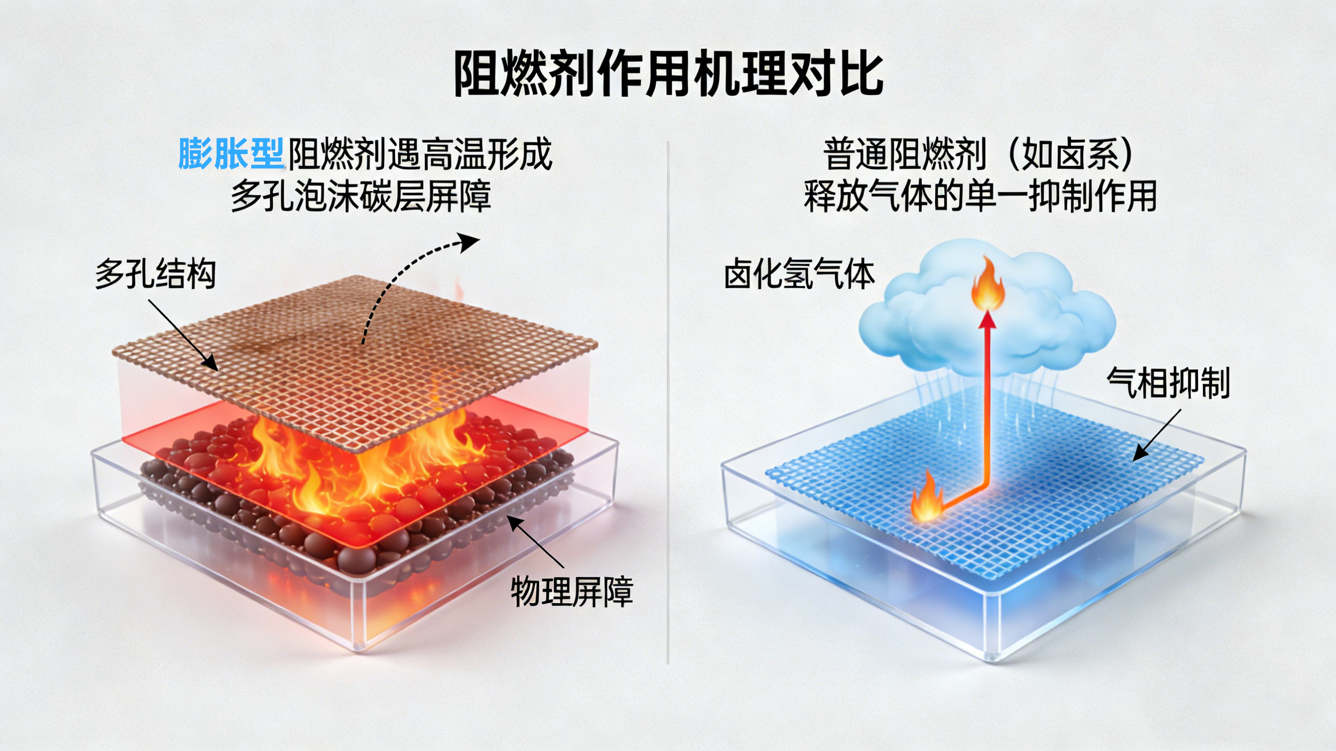 膨胀型阻燃剂与普通阻燃剂有何不同？ - 江西砥石矿纤技术有限公司